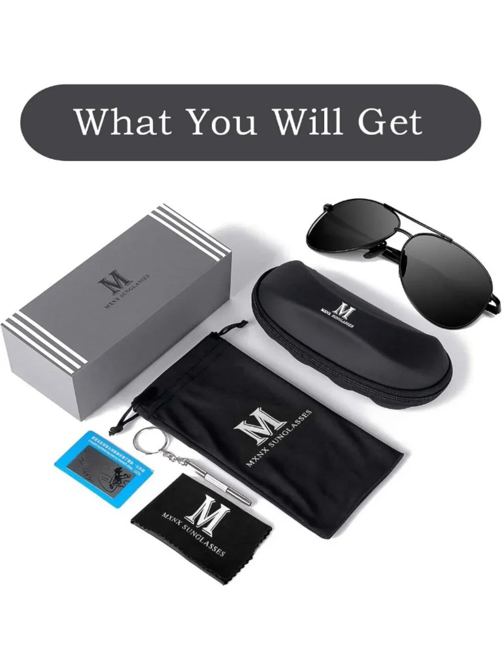 Stylish Polarized Aviator Sunglasses for Men & Women - Outdoor UV Protection